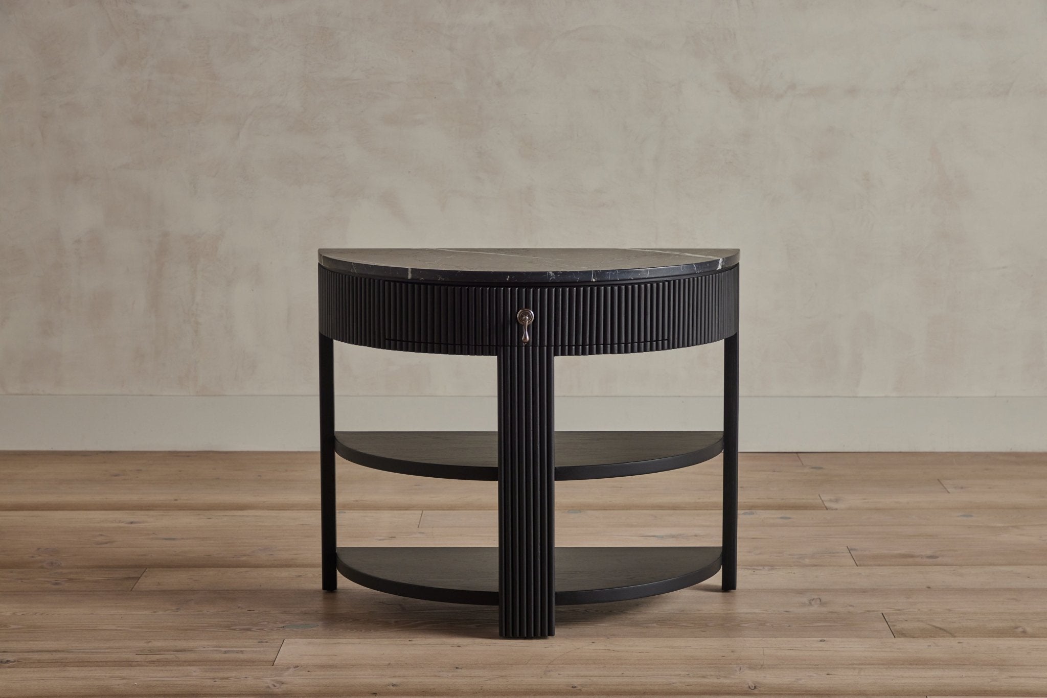 Shown in Ebony with Marble Top