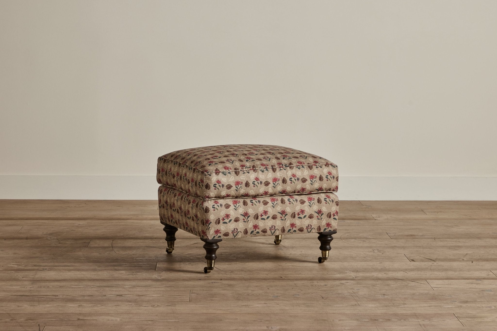 Shown in Customer's Own Material (Pierre Frey Archival Print Emilie O and Dark Oak), Small Size