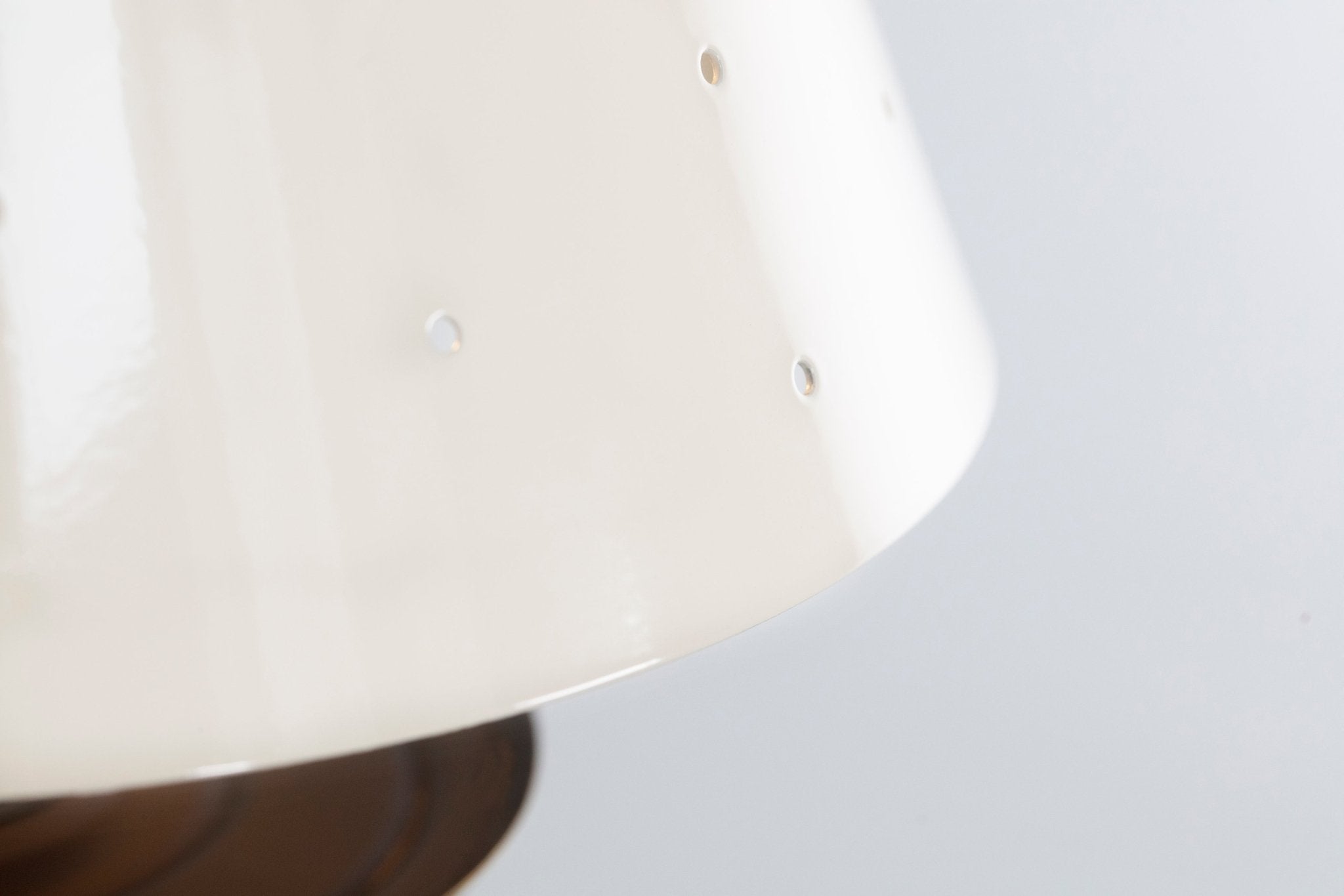 Shown in Bronze Finish with Bronze accents and RAL #1015 Light Ivory powder coat shades with Brass Lacquered interior