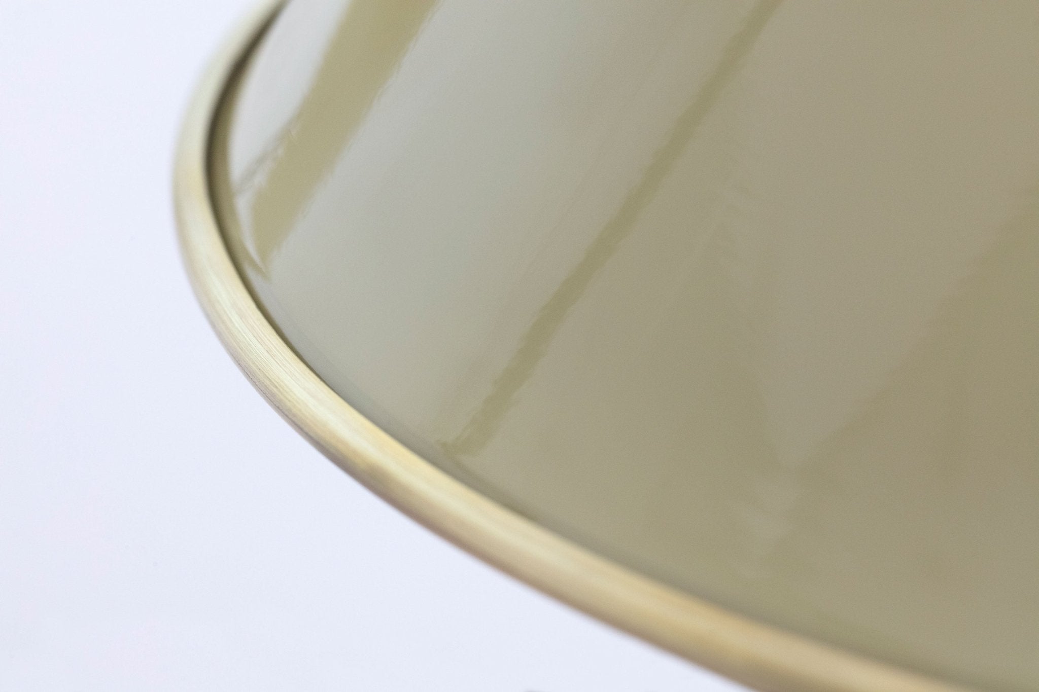 Shown in Black finish with large Benjamin Moore 383 Meadow View shades and Hewn Brass Lacquered interior