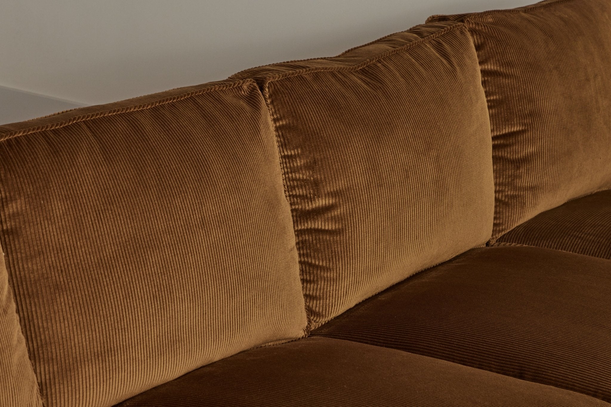 Shown in Nickey Kehoe Holland & Sherry Tempo Bronze Corduroy and Dark Oak, right-facing