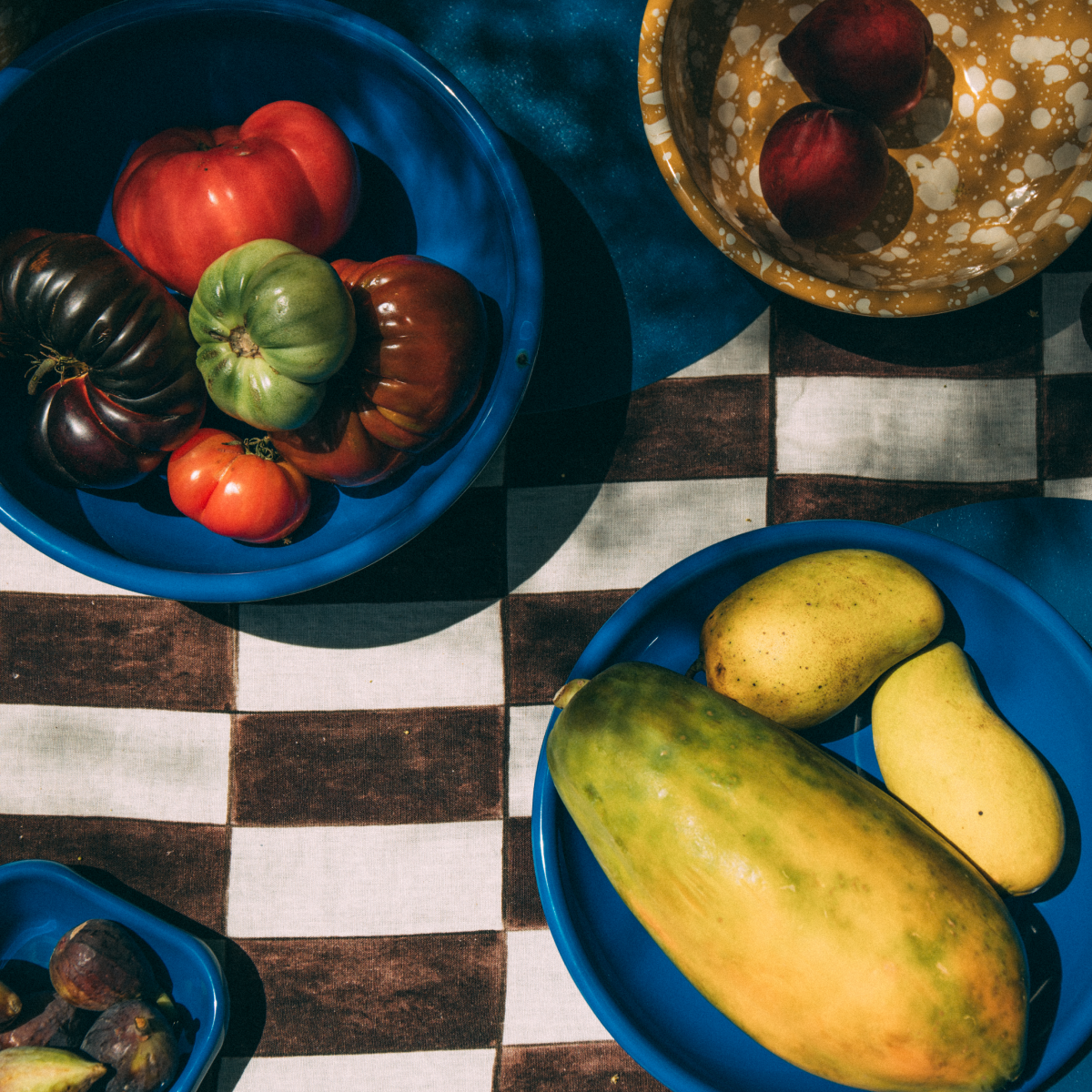 Enamelware Small Bowl in Citron Splatter