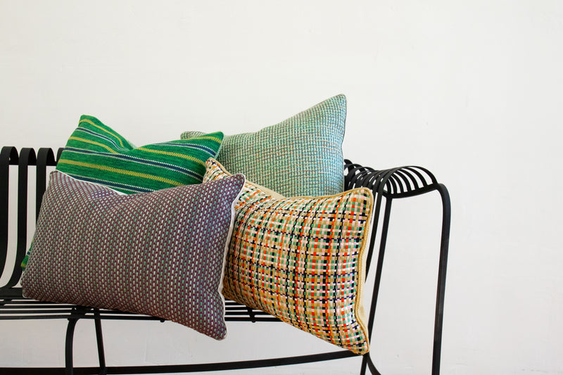 Nickey Kehoe Outdoor Pillow, Multi Weave