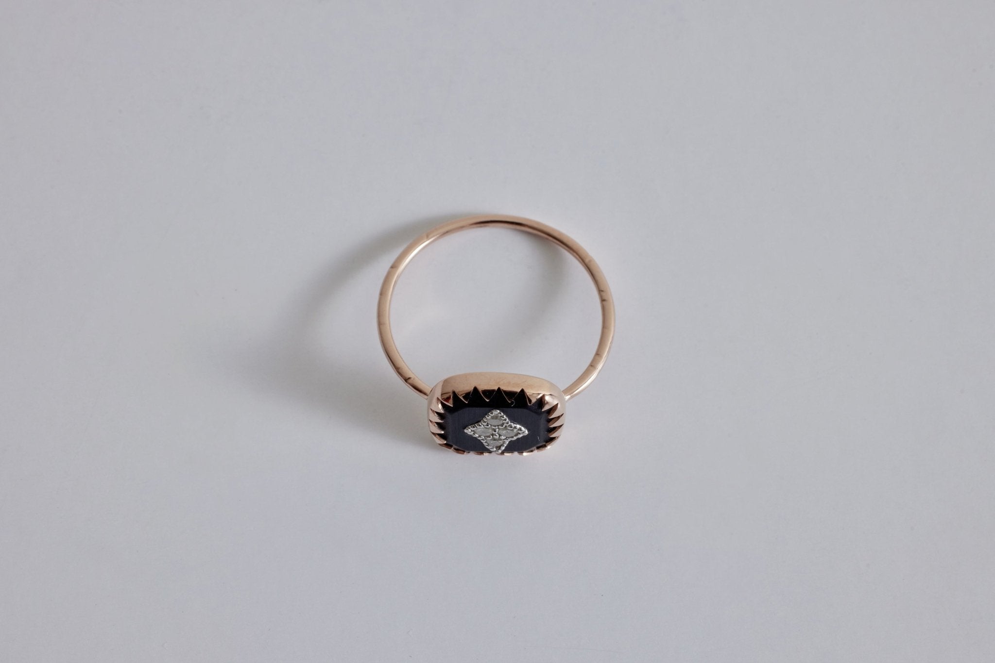 Pascale Monvoisin, Pierrot Ring, Noir (Size 54) - Nickey Kehoe