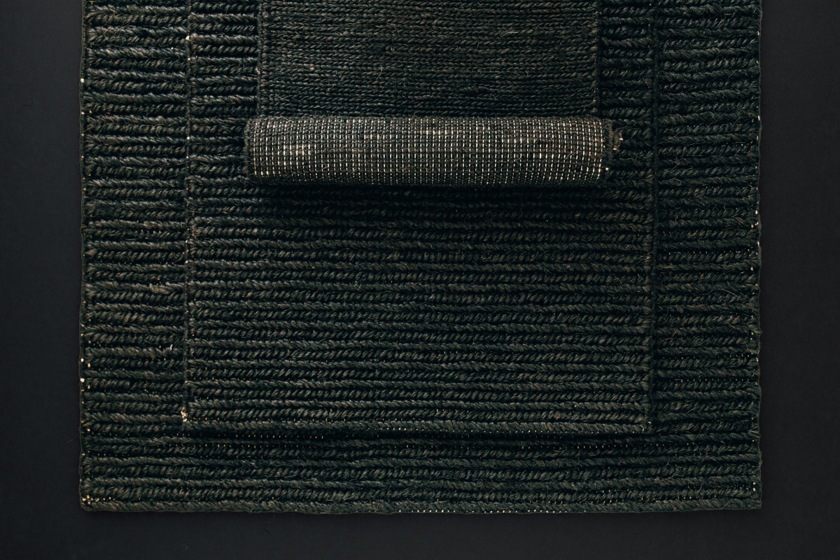 Petite Braid Welcome Mats in Charcoal (Multiple Sizes)