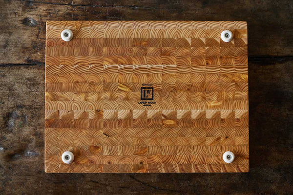 Larch Wood, Grooved Cutting Board
