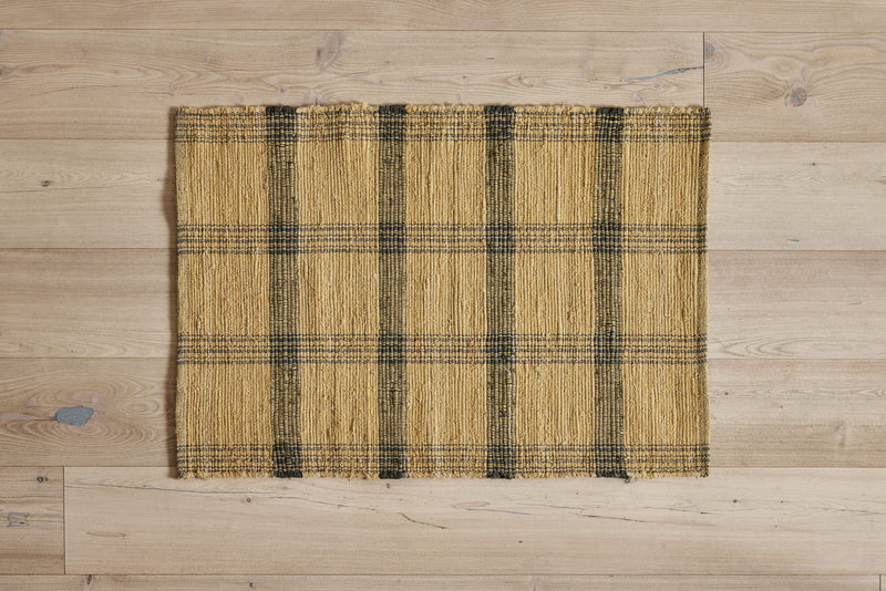 Nickey Kehoe, Plaid Rug in Wheat 2 x 3' - In Stock