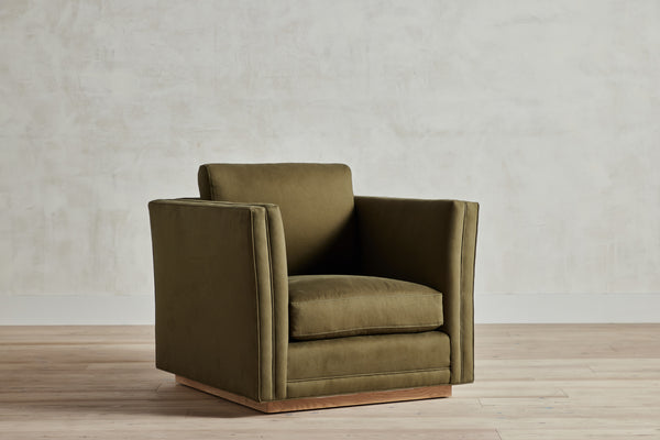 Shown in Nickey Kehoe Dark Olive Twill and Natural Oak plinth|Inquire for Pricing
