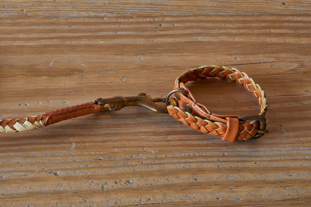Braided Windsor Collar, Tan