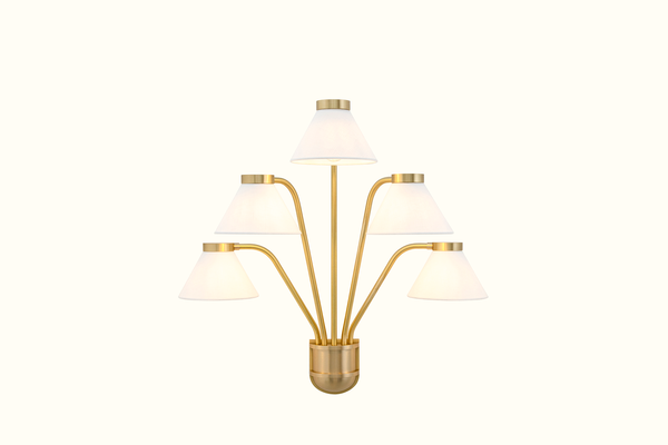 Shown in Hewn Brass Lacquered with Shade|Inquire for pricing