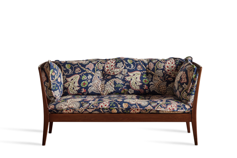 Danish Spindle Back Settee