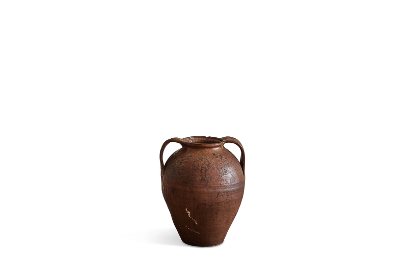 Large Scandinavian Painted Pot