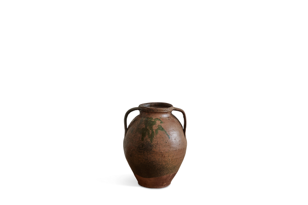 Large Scandinavian Painted Pot