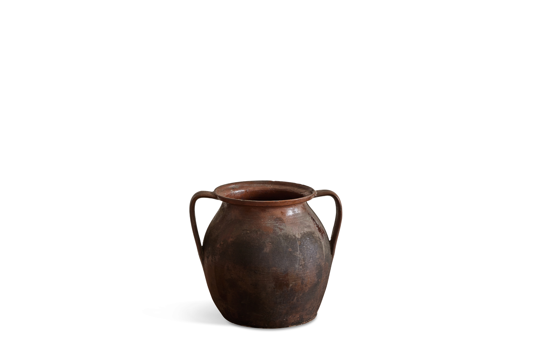Large Scandinavian Painted Pot