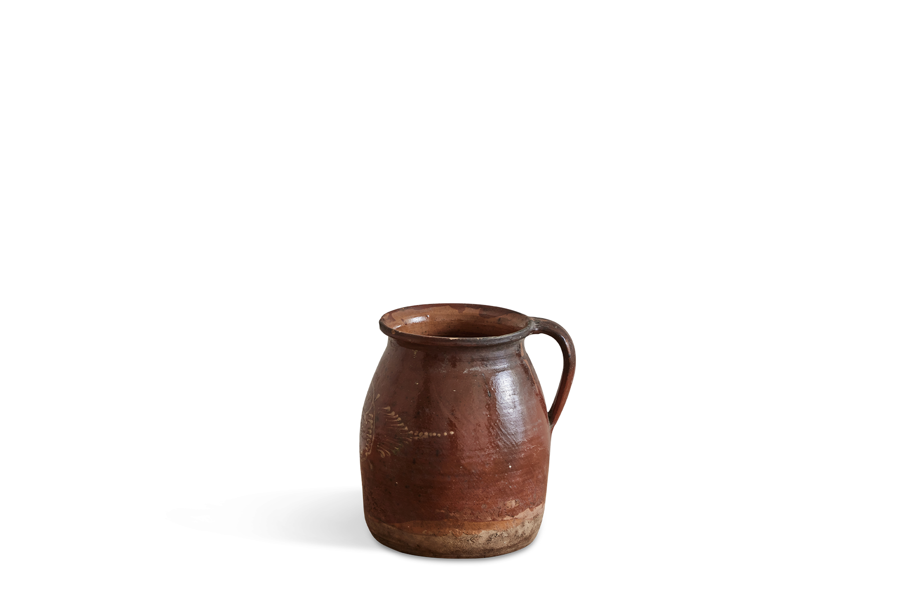 Small Scandinavian Painted Pot