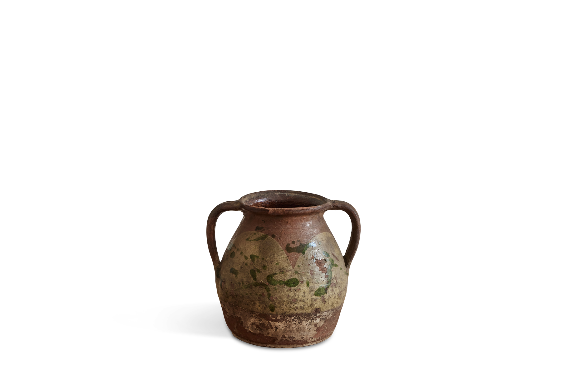 Small Scandinavian Painted Pot