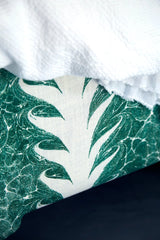 Palm Drop in Sea Green/Chalk