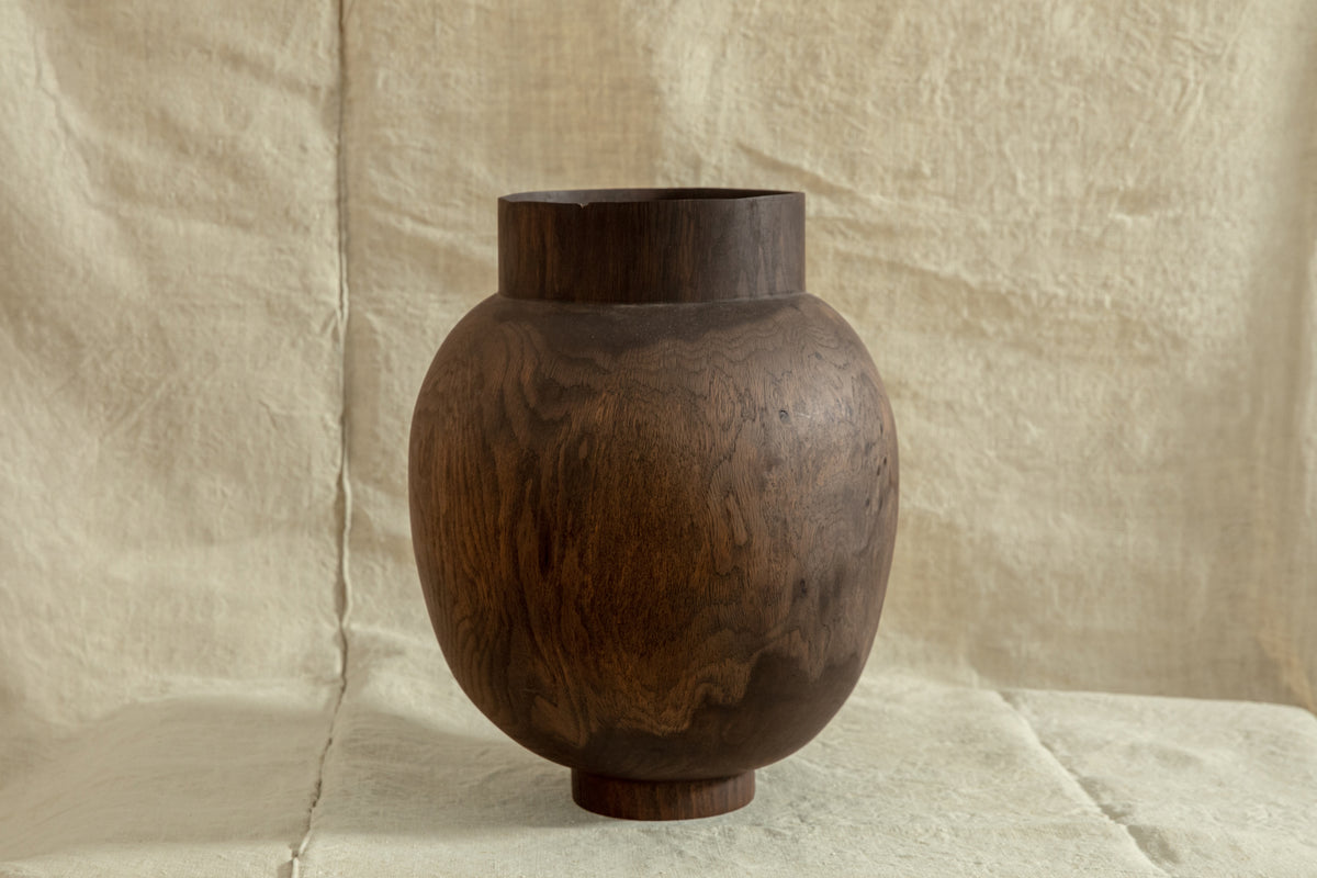 Ebonized Standing Jar