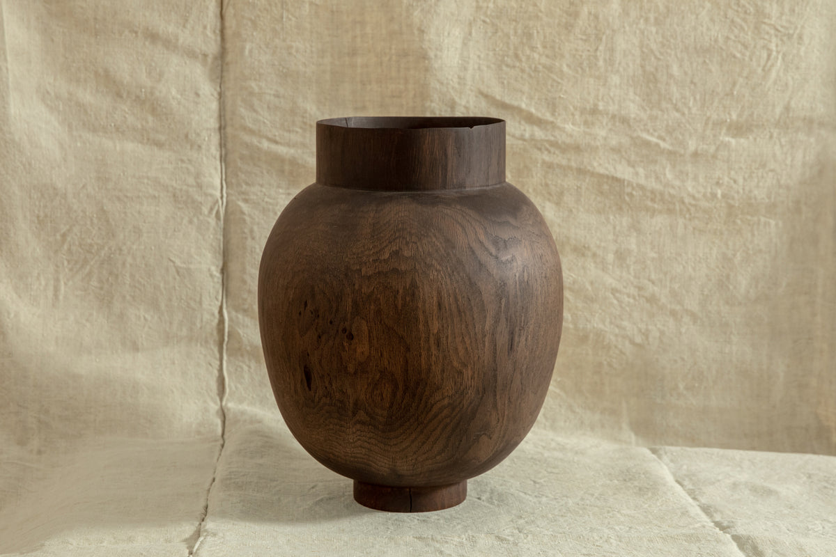 Ebonized Standing Jar