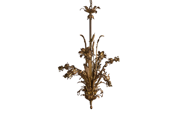 Gilt Floral Chandelier (LA)