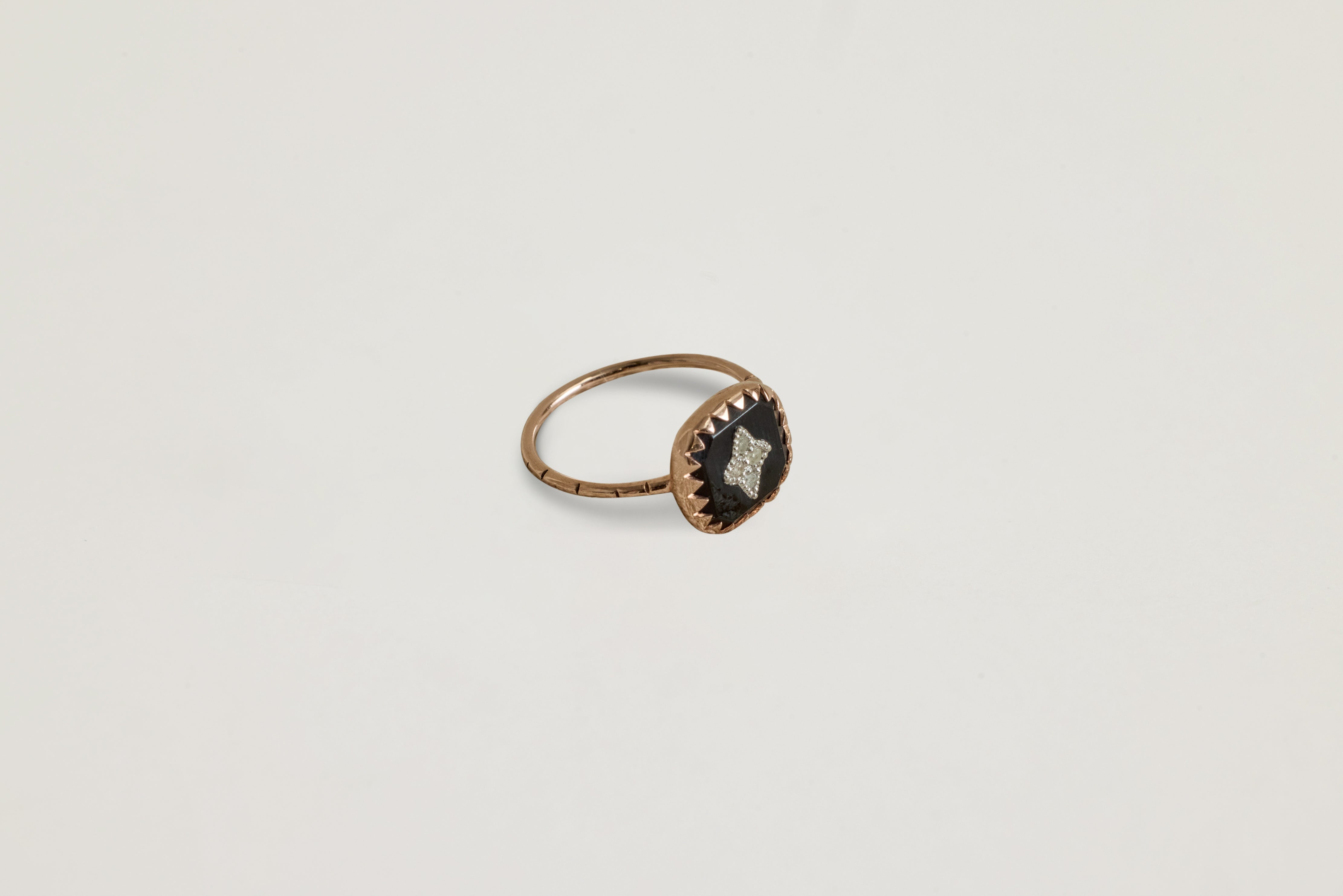 Pierrot Ring, Noir (Size 52)
