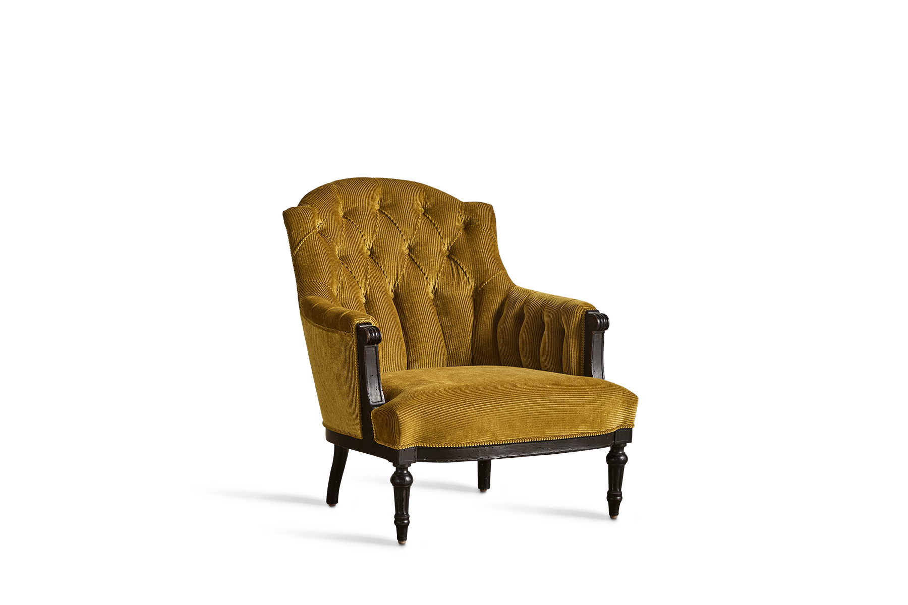 Corduroy Tufted Armchair (LA)