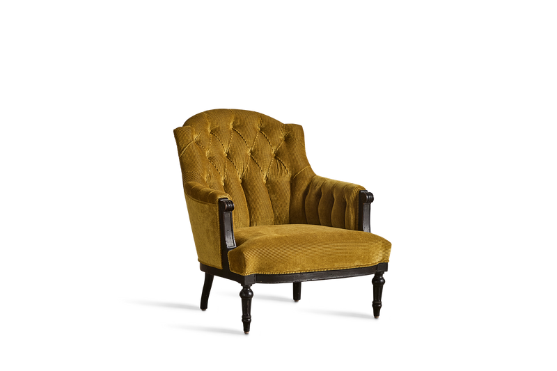 Corduroy Tufted Armchair (LA)