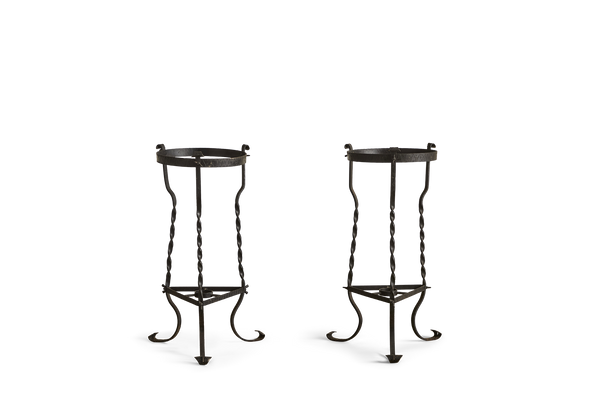 Pair of Iron Plant Stands (LA)