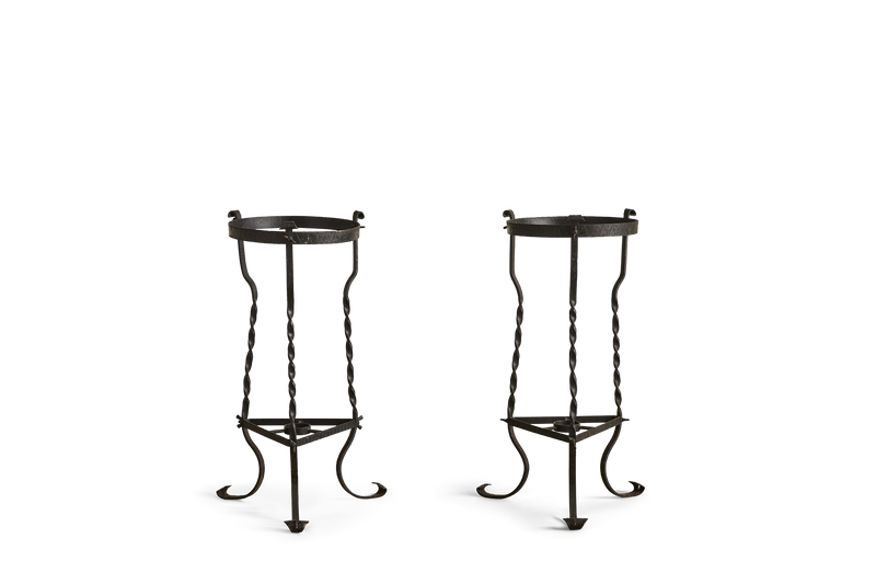 Pair of Iron Plant Stands (LA)