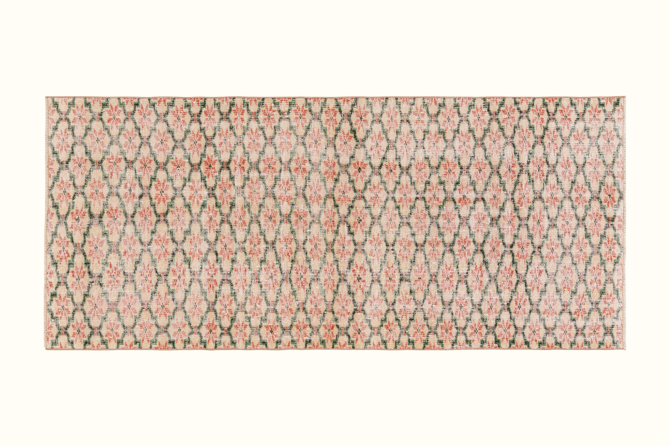 Turkish Pink Floral Runner 2'11 x 7' (LA)