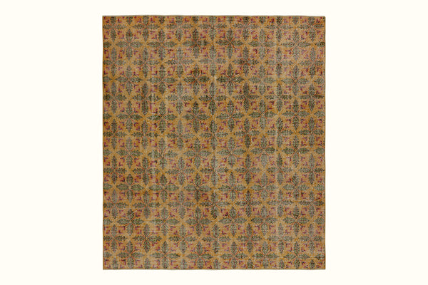 Turkish Geometric Floral Rug 6’7 x 7’7 (LA)