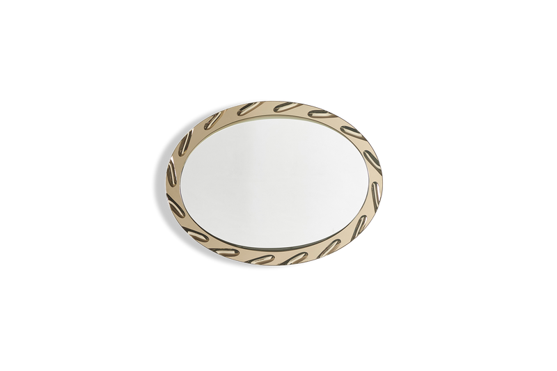 Champagne Oval Mirror (LA)