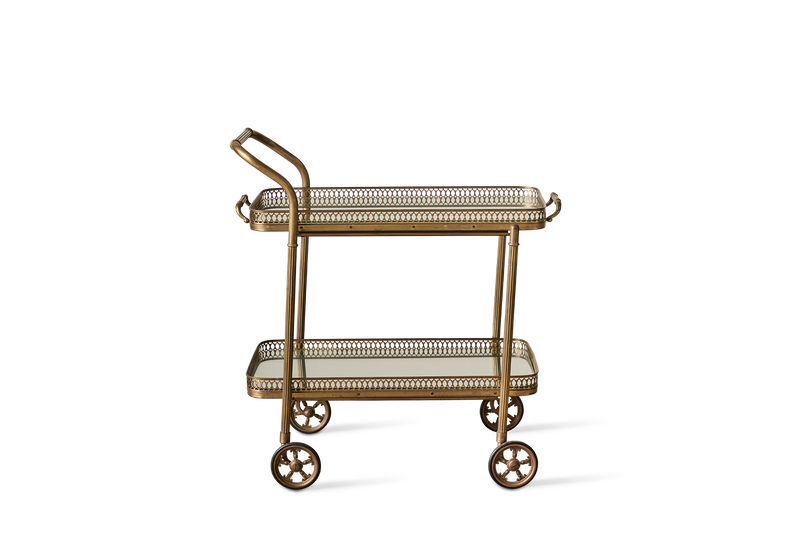 Italian Brass Bar Cart (LA)