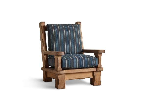 Pair of Oak Wood Arm Chairs