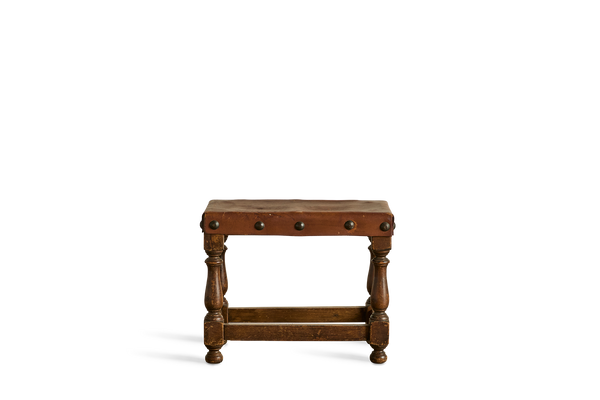 Spanish Leather Stool (LA)