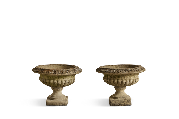 Pair of Concrete Urns (LA)