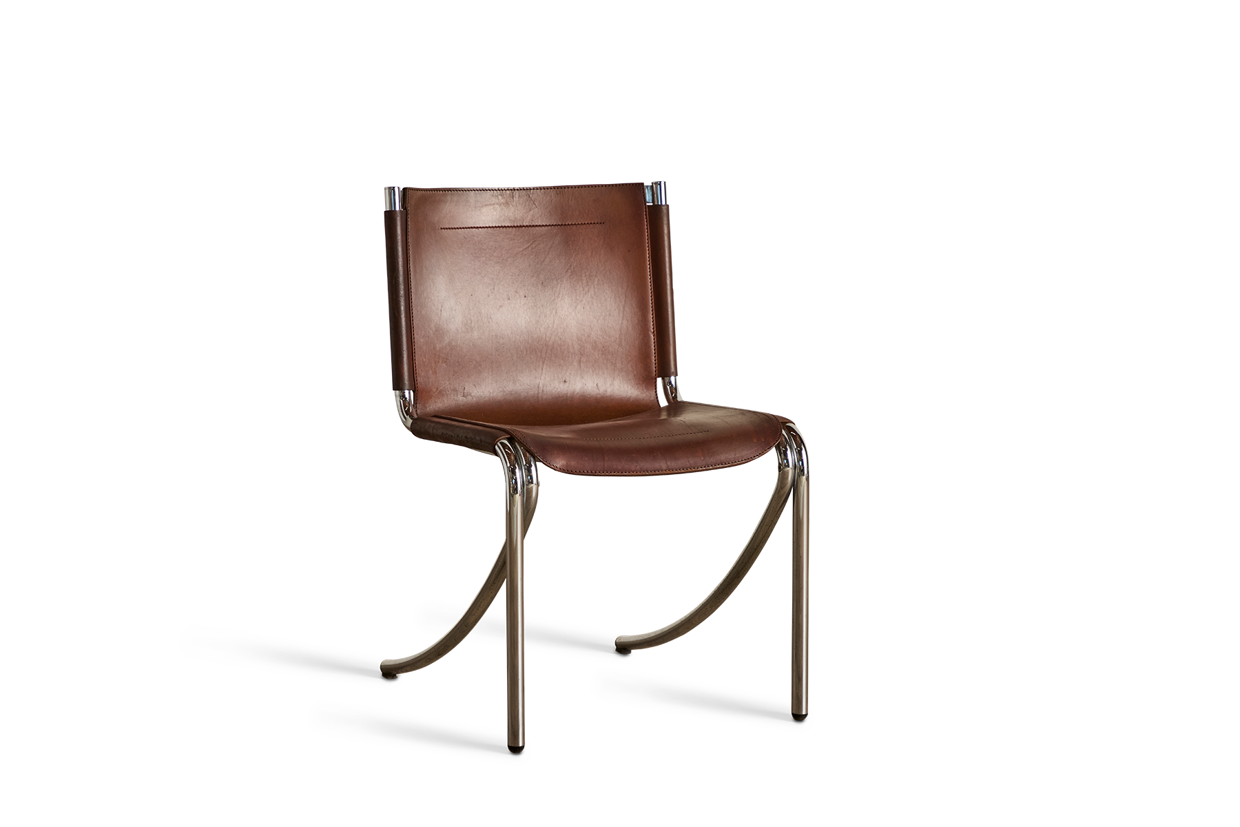 Leather & Chrome Chair (LA)