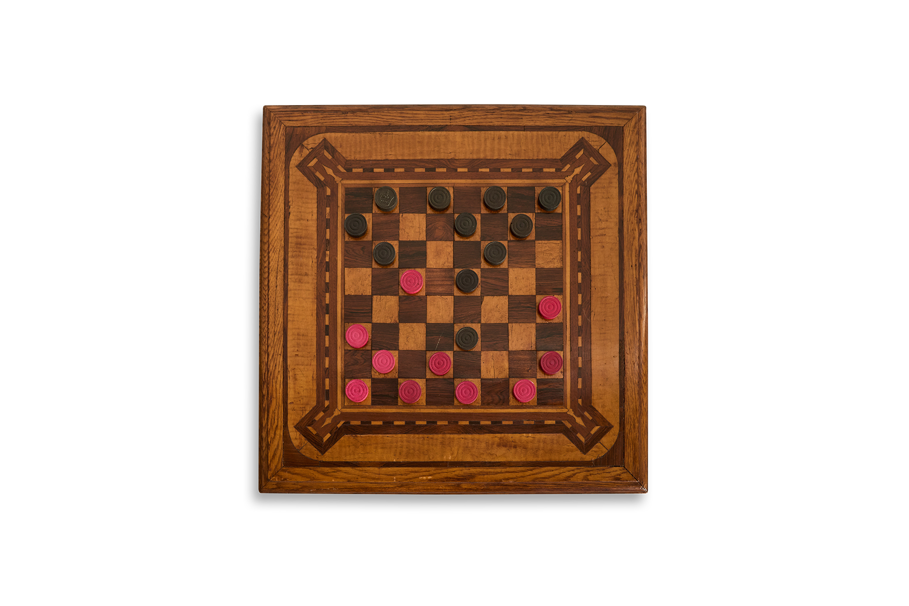 Inlay Wood Checker Board (LA)