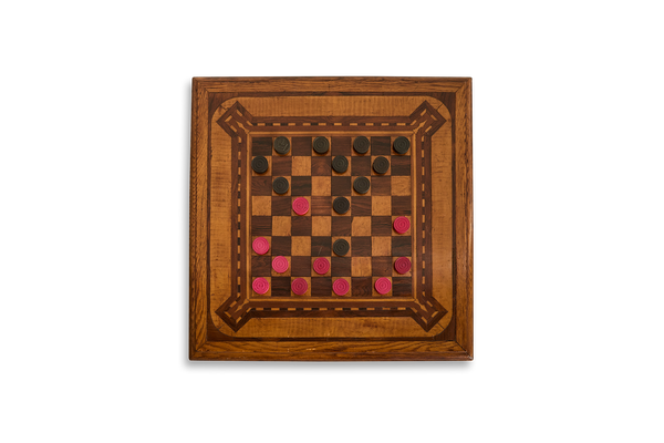 Inlay Wood Checker Board (LA)