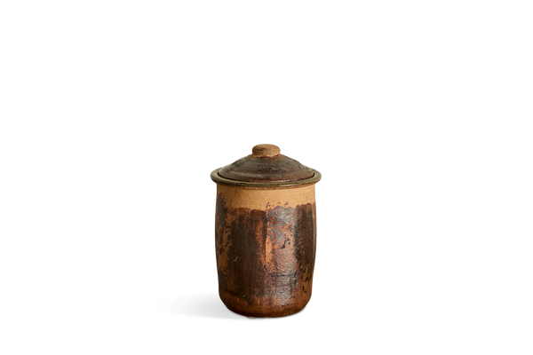 Raku Lidded Jar (LA)