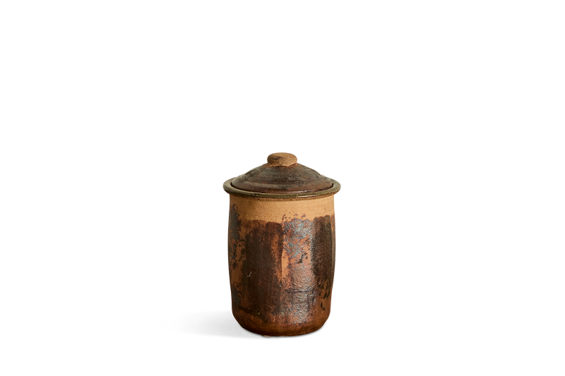 Raku Lidded Jar (LA)