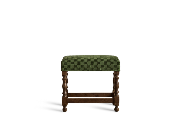 Checker Upholstered Stool (NYC)