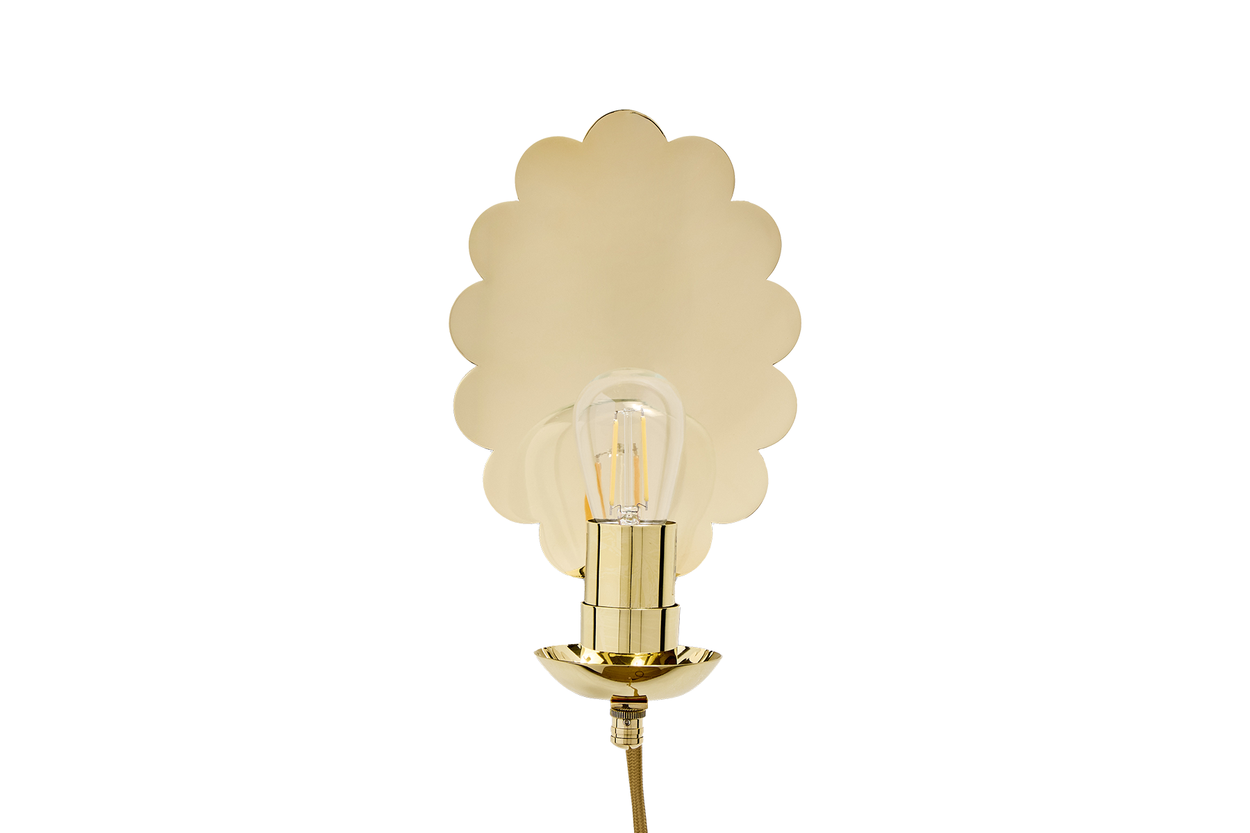 Scallop Sconce, Plug-In