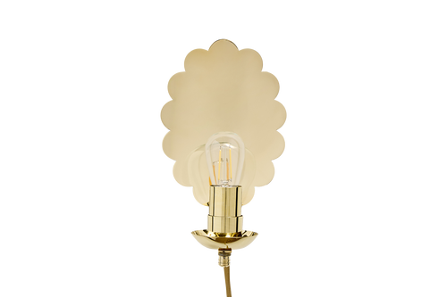 SCALLOP SCONCE, PLUG-IN