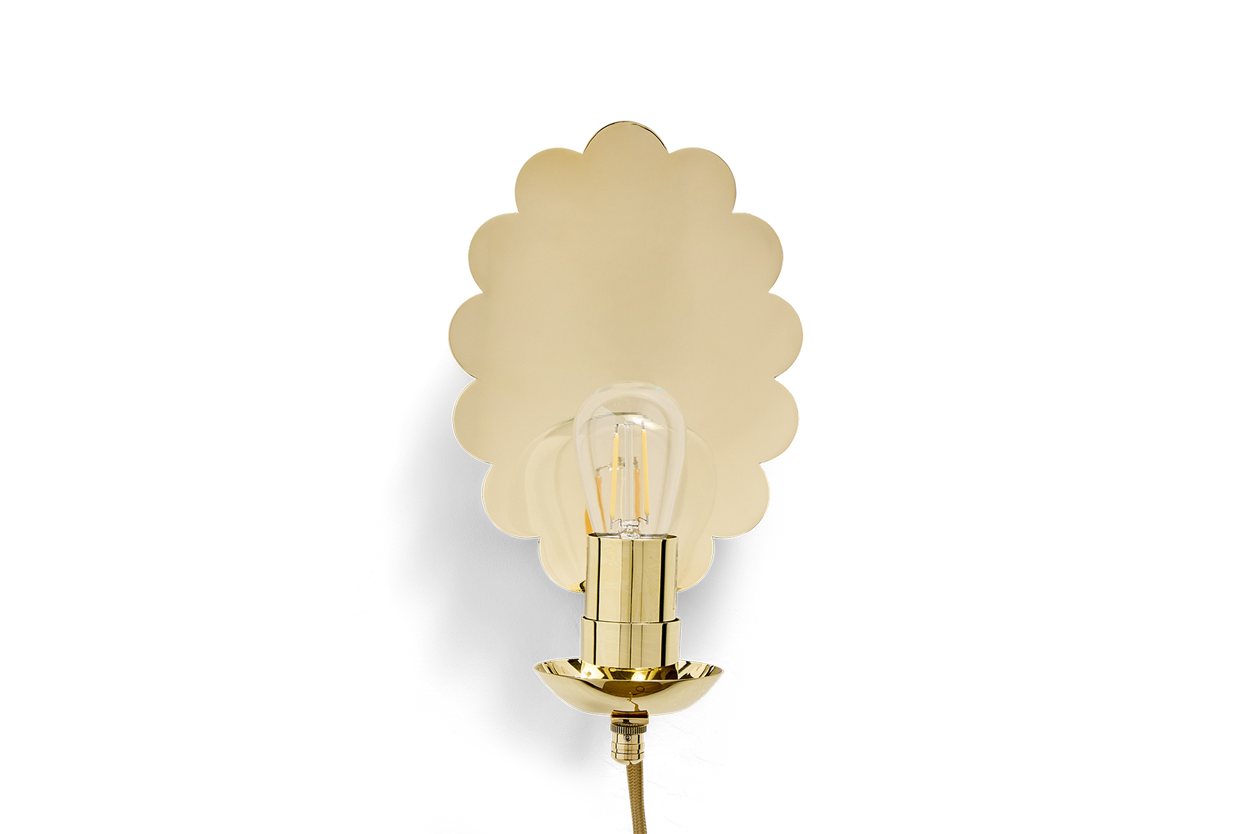 Scallop Sconce, Plug-In