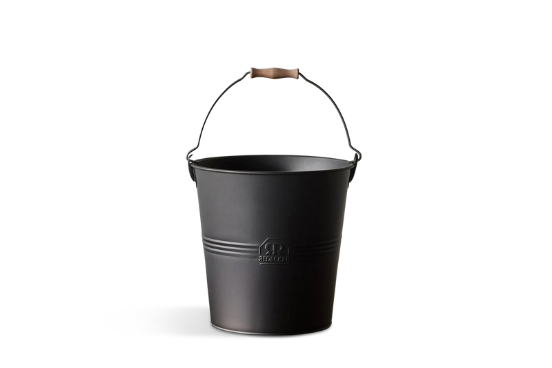 Black Metal Bucket (Multiple Sizes)