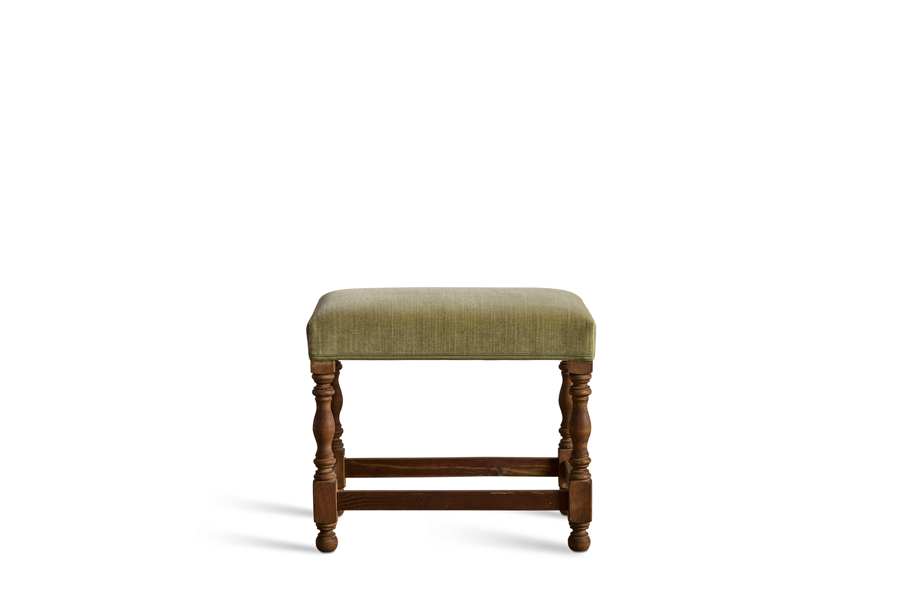 Velvet Upholstered Stool