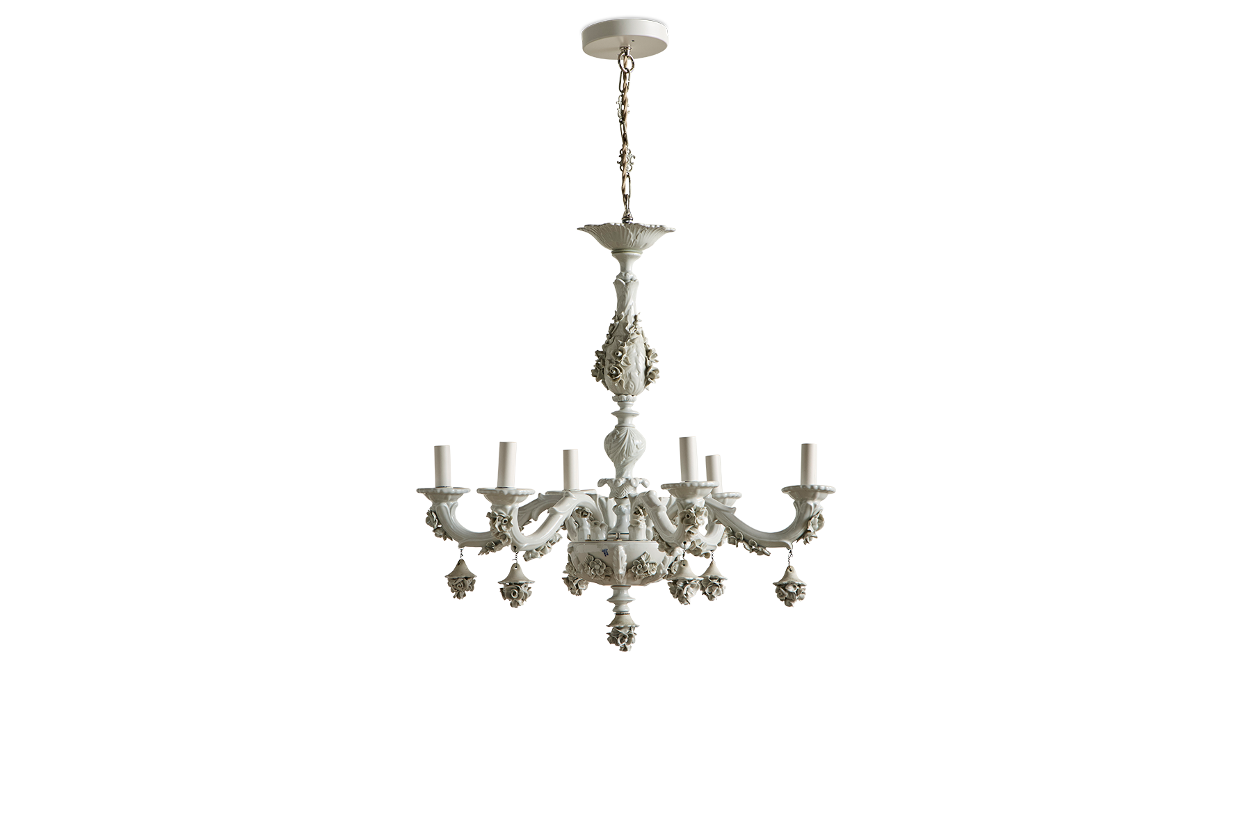 Italian Porcelain Chandelier