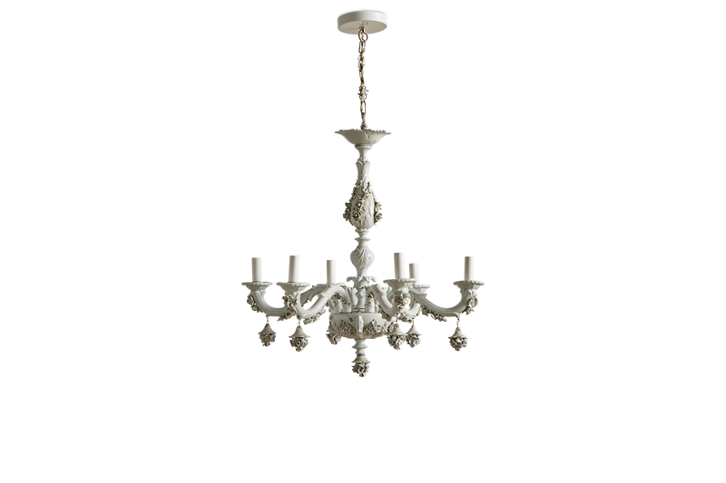 Italian Porcelain Chandelier