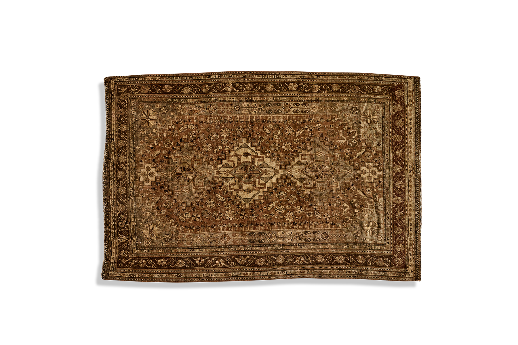 Brown Shiraz Rug 5'5 x 8'3